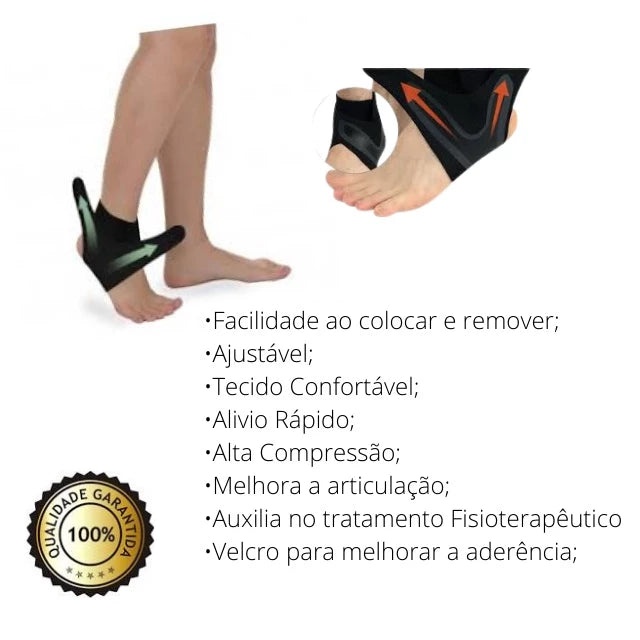 Tornozeleira Ortopédica Em Neoprene Ajustável